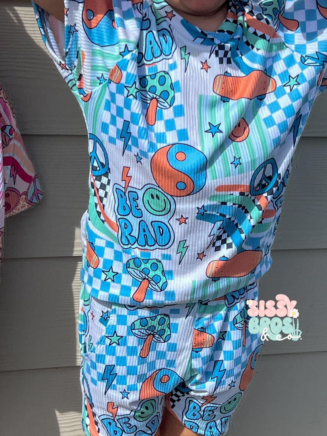 Raglan Tee & Jogger Short Set (Upload your print)