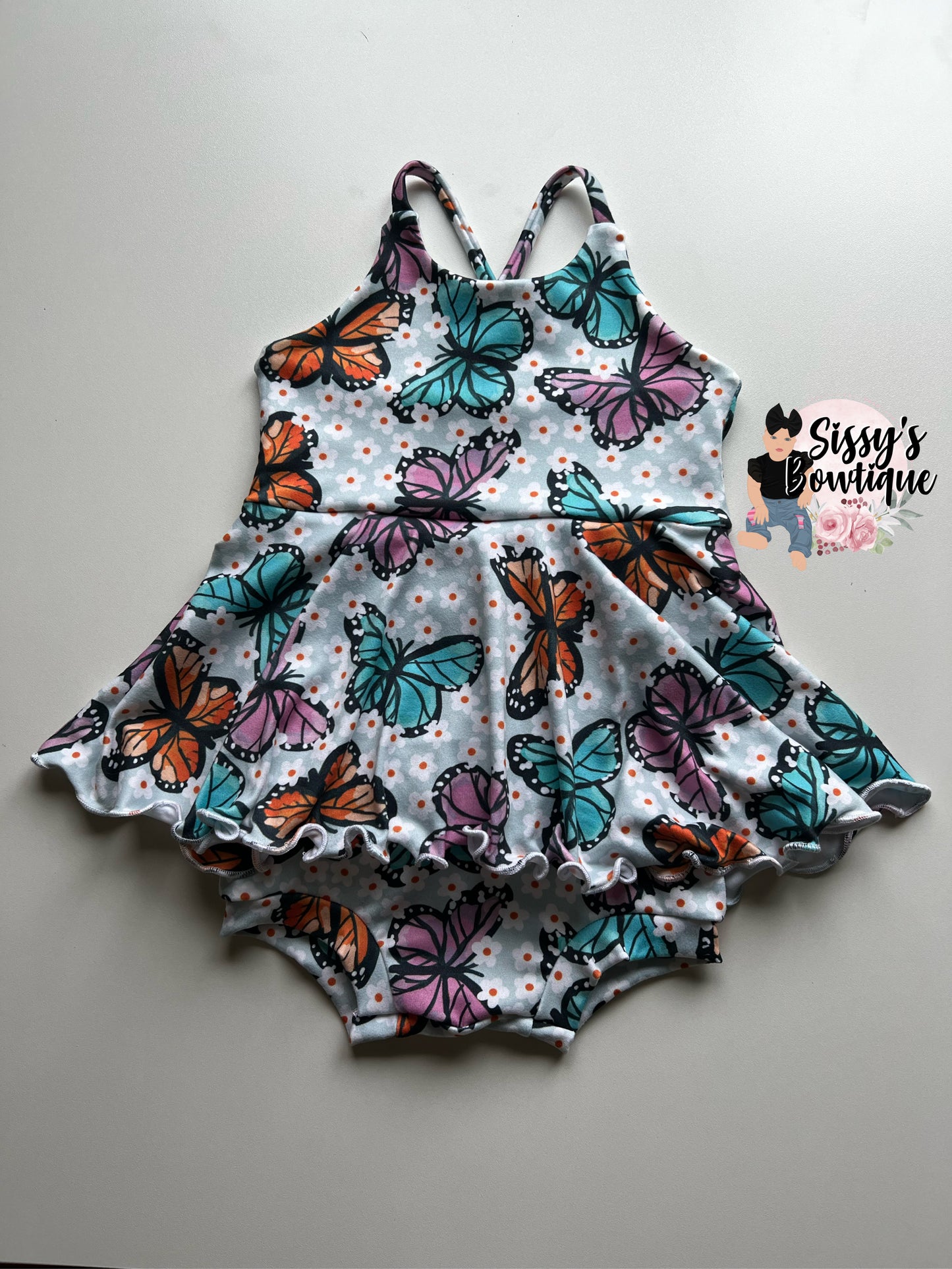 Brielle Romper (Upload your print)