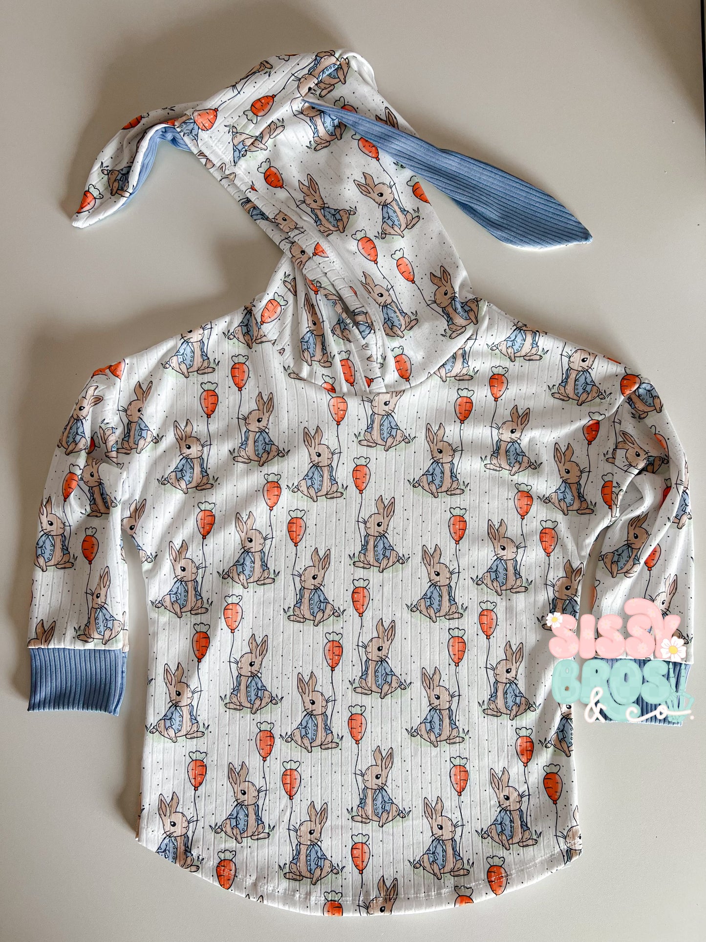 4T Bunny Hooded Tee