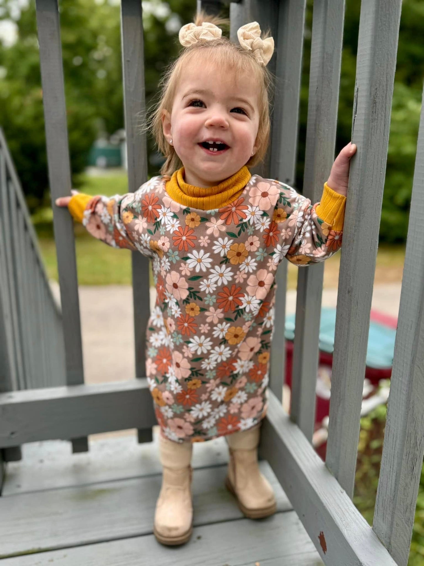 Mock Neck T-Shirt Dress (Upload your print)
